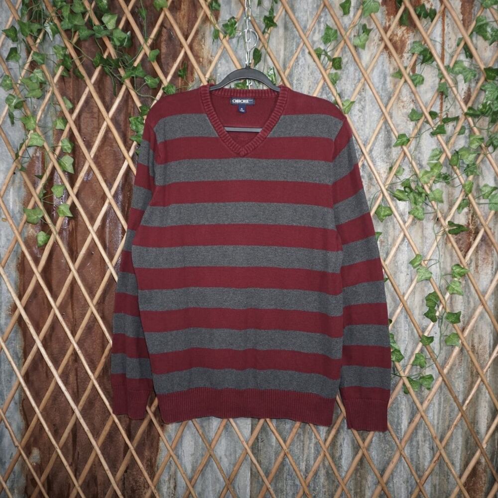 XL - Vintage Y2K Cherokee stripe knitted sweater